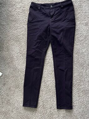Chicos Slim Fit Jeans in Dark Purple